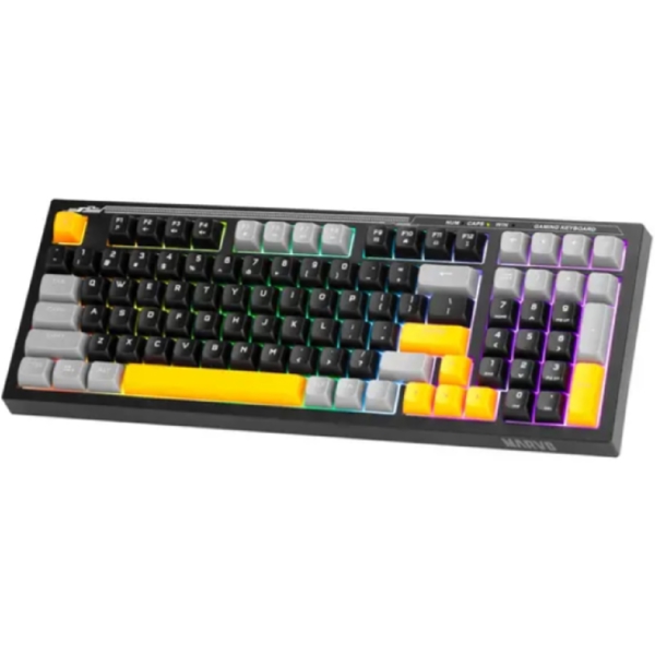 Gaming Keyboard Marvo K638A Soldat S50A, Wired, RGB, USB, Black/Yellow