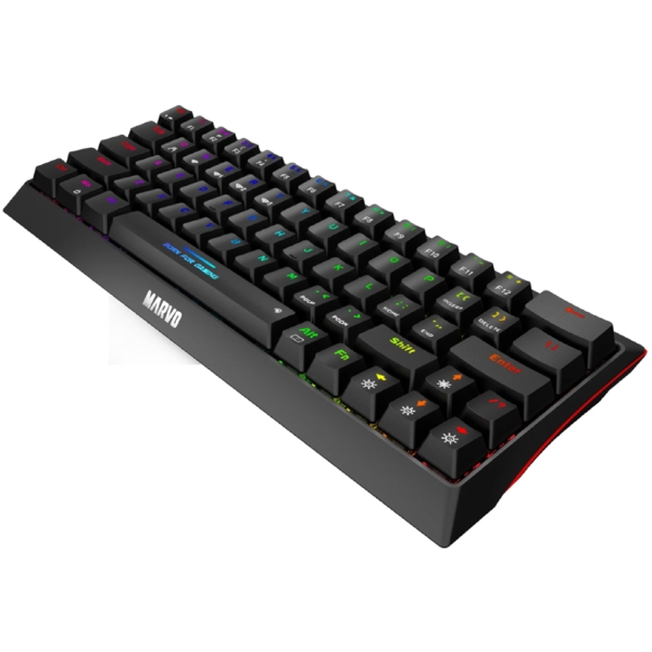 Gaming Keyboard Marvo KG962W EN-R Hecate 61WR, Wireless, Bluetooth, USB, Black