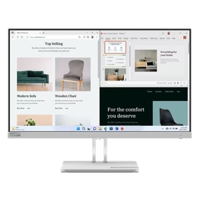 მონიტორი Lenovo 67ACKAC4EU L27e-40, 27", Monitor, FHD, VA, HDMI, VGA, Cloud Grey