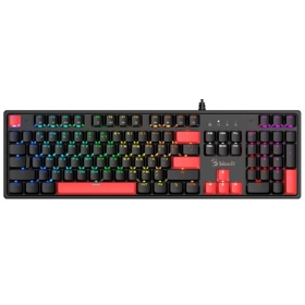 კლავიატურა A4tech Bloody S510R, Blue Switch, Wired, RGB, USB, Gaming Keyboard, Fire Black