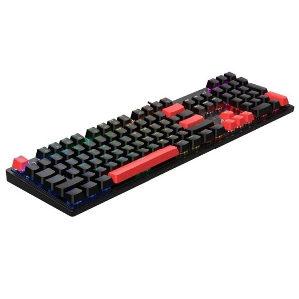 კლავიატურა A4tech Bloody S510R, Blue Switch, Wired, RGB, USB, Gaming Keyboard, Fire Black