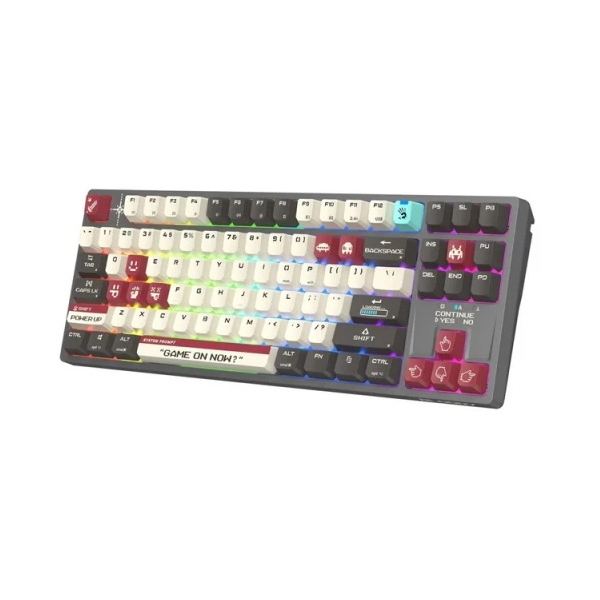 კლავიატურა A4Tech Bloody WS87, Wireless, RGB, USB, Bluetooth, Gaming Keyboard, Pixels Red