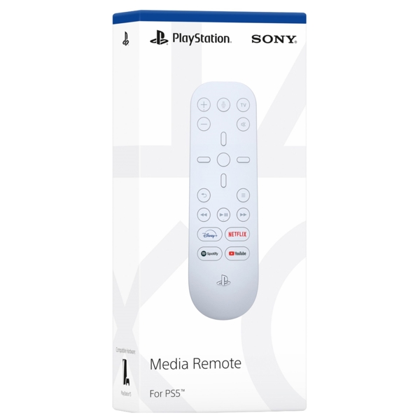 Sony PlayStation 5 Media Remote Controller, White