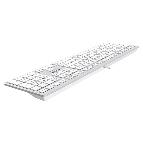 Keyboard A4Tech Fstyler FX50 Scissor, Wired, USB, White