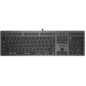 Keyboard, A4Tech Fstyler FX50 Scissor, Wired, USB Grey