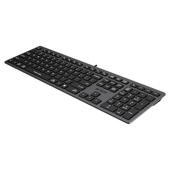 Keyboard, A4Tech Fstyler FX50 Scissor, Wired, USB Grey