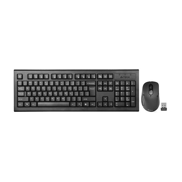 Keyboard And Mouse A4Tech 7100N, Wireless, USB, Black