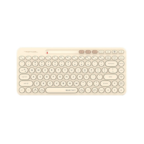 Keyboard A4Tech Fstyler FBK36C AS, Wireless, Bluetooth, USB, , Cafe Latte