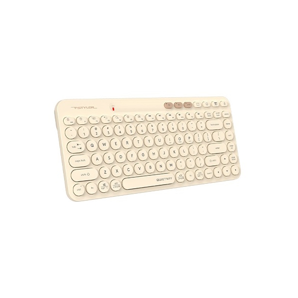 Keyboard A4Tech Fstyler FBK36C AS, Wireless, Bluetooth, USB, , Cafe Latte