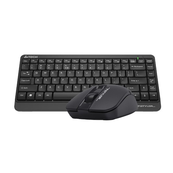 Keyboard And Mouse A4Tech Fstyler FG1112, Wireless, USB, Black