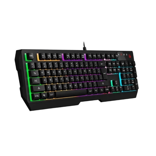 Gaming Keyboard, A4tech Bloody B135N Neon, Wired, RGB, USB, Black