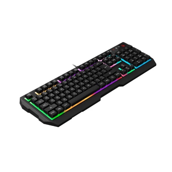 Gaming Keyboard, A4tech Bloody B135N Neon, Wired, RGB, USB, Black