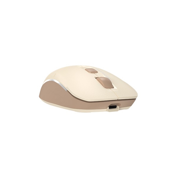 მაუსი A4Tech Fstyler FB26CS Air2, Wireless, Bluetooth, USB, Mouse, Cafe Latte