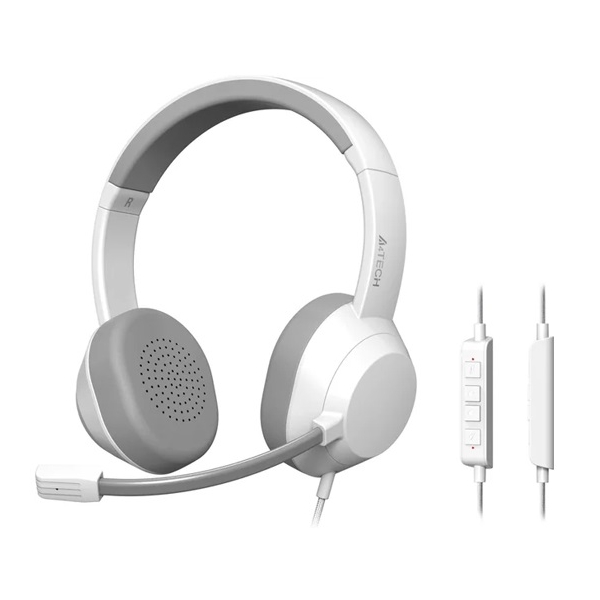 ყურსასმენი A4tech Fstyler FH150U, Headset, Wired, USB, White