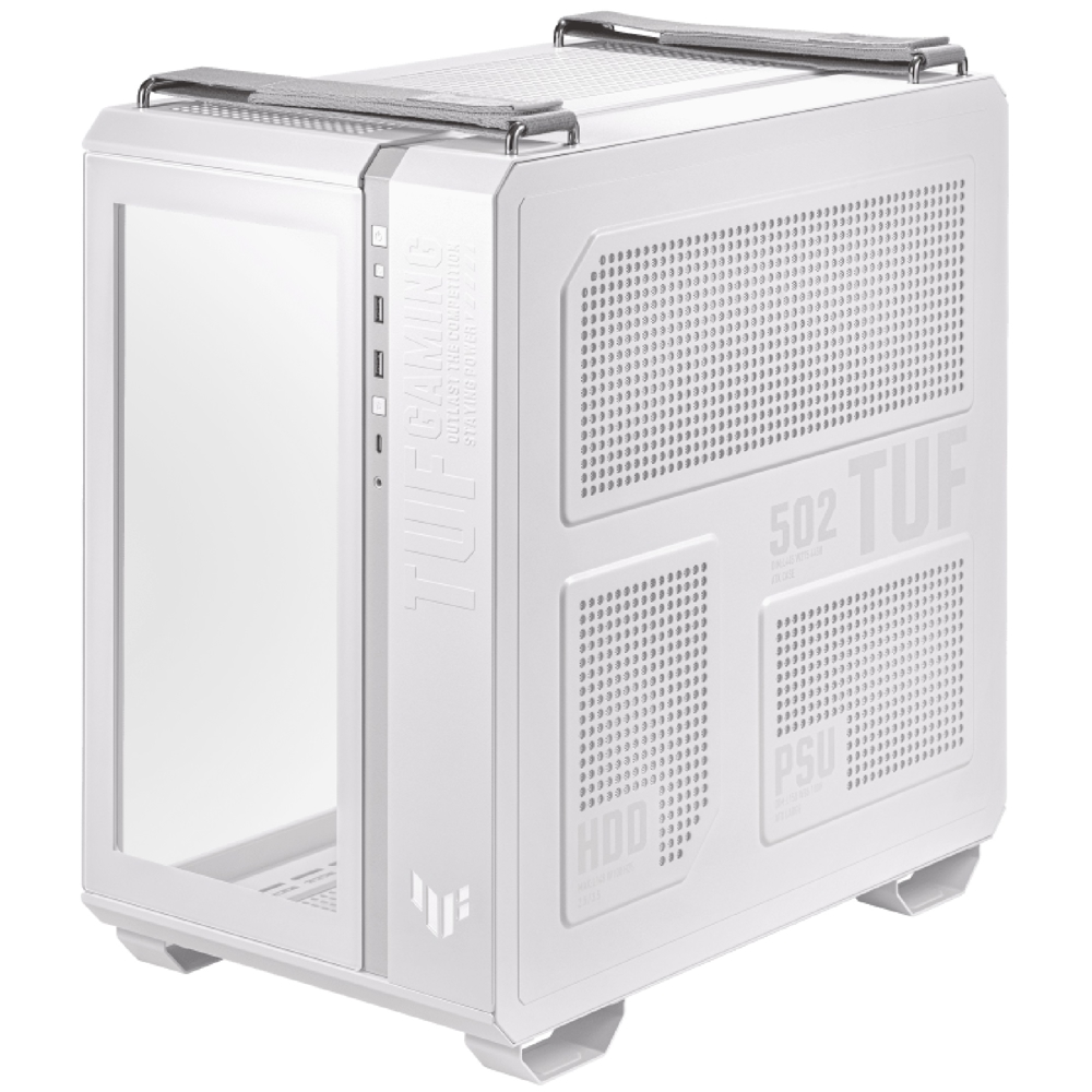 ქეისი Asus TUF 90DC0093-B19000 GT502 Plus, Computer Case, MidT, ATX, M-ATX, Mini ITX, 2xUSB3.2, USB Type-C, 3.5mm, White