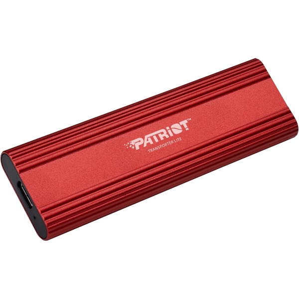 External SSD Patriot PTPL2TBPEC Transporter Lite, 2TB, 2.5", USB-C, Red