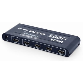 HDMI Splitter Gembird DSP-4PH4-02, 1 In 4 Out EU, Black