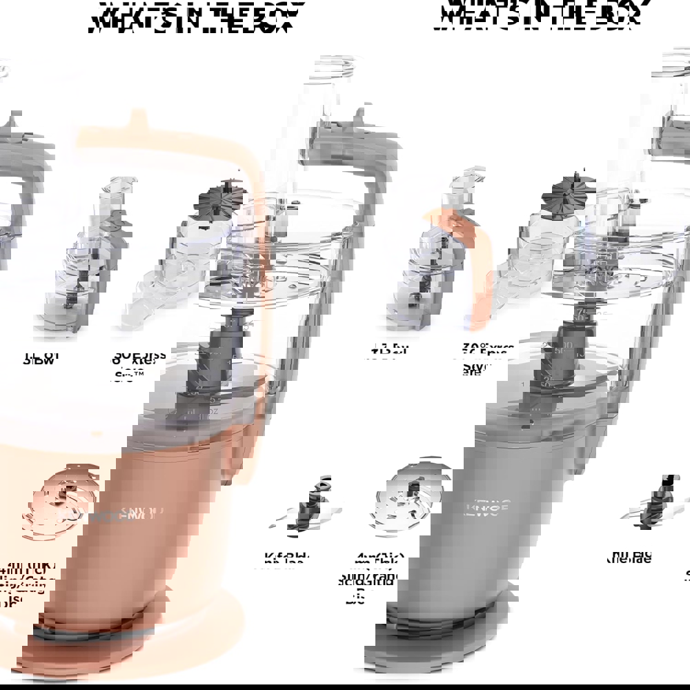 Food Processor Kenwood FDP22.130RD MultiPro Go, 650W, 1.3L, Clay Red