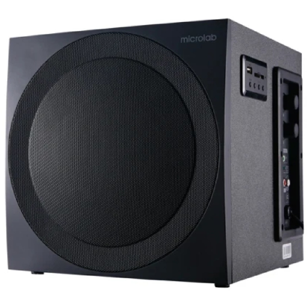 Speaker Microlab M-300BT, 38W, Bluetooth, USB-C, RCA, SD Card, Black