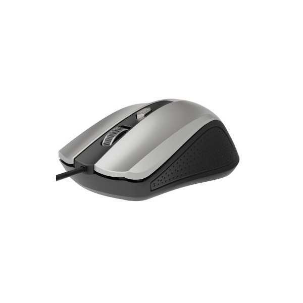 მაუსი Gembird MUS-4B-01-BS, Wired, USB, Mouse, Black/Silver