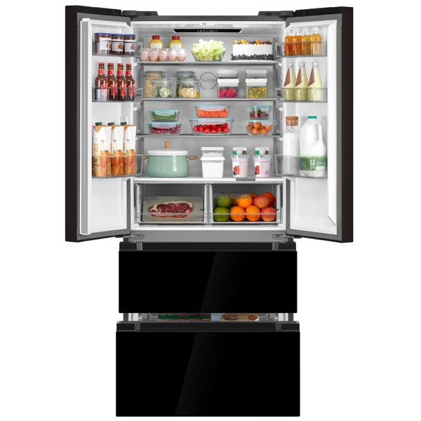 Refrigerator, Midea MDRF692MIE22, 531L, A+, Black