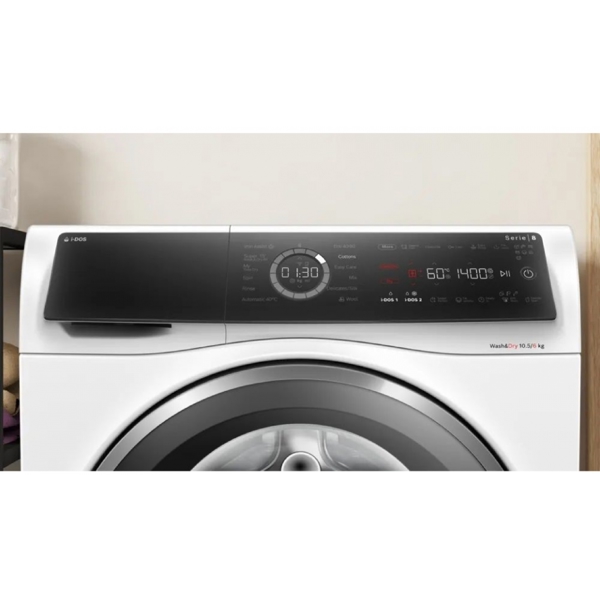 სარეცხი+საშრობი მანქანა Bosch WNC254A0ME, 10Kg, A+++, 1400Rpm, Washing+Dryer Machine, White