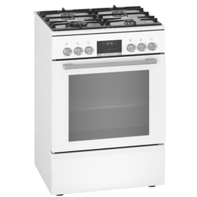 გაზქურა Bosch HXS59AI21Q, 4Gas, Gas Cooker, White