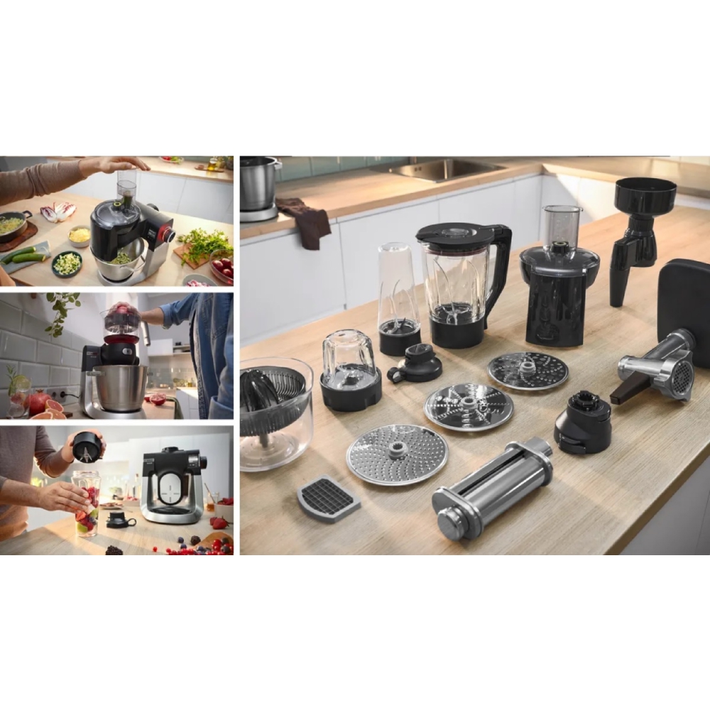 Food Processor Bosch MUMS6ZS17, 1600W, 5.5L, Black/Silver