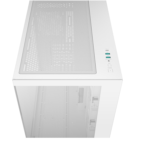 Computer Case Deepcool CG530 4F WH, ITX, Micro-ATX, ATX, USB3.0×2, Type-C x1, Au/Mi, White