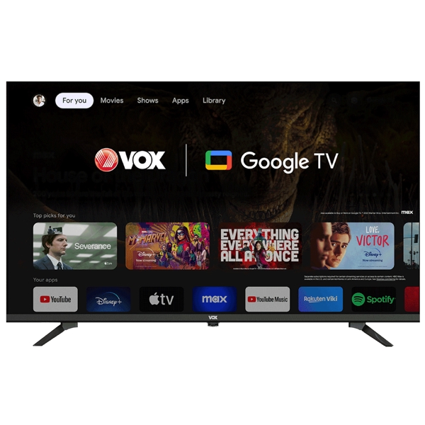 Smart TV Vox 43GJU205B, 43", 4K UHD, USB, HDMI, LAN, BT, WIFI, Black