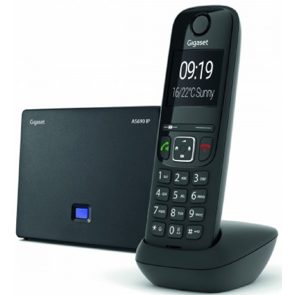სტაციონარული ტელეფონი Gigaset S30852-H2813-S301, Portable Phone, Black