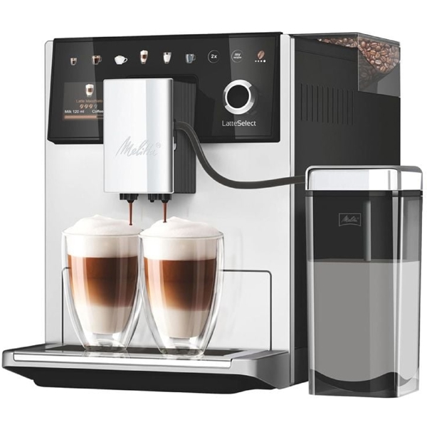 ყავის აპარატი Melitta F630-211EU Latte Select, 1400W, 1.8L, Coffee Machine, Silver