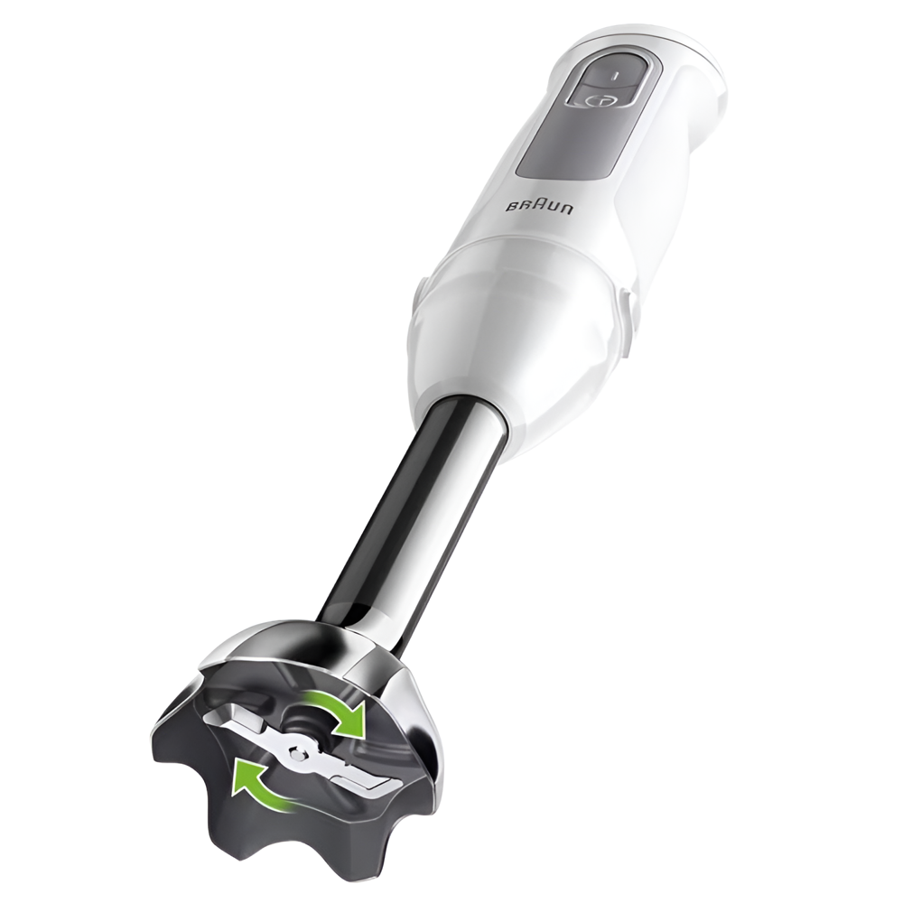 Hand Blender Braun MQ50220MWH, 1000W, 0.6L, White