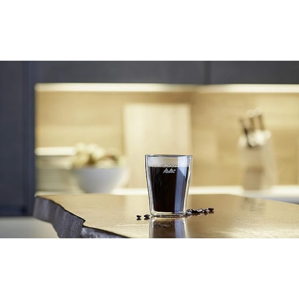 Cappuccino Glass Set Melitta 6761117, 0.2L, 2Pcs, Transparent