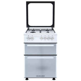 გაზქურა Excellence 6400 Double, 4Gas, Gas Cooker, White