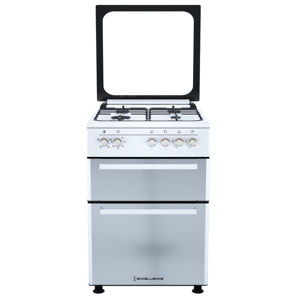 Oven Excellence 6400 Double, 4Gas, White