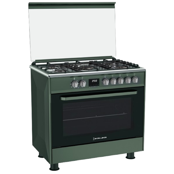 გაზქურა Excellence 9504 Digital, 5Gas, Oven, Green