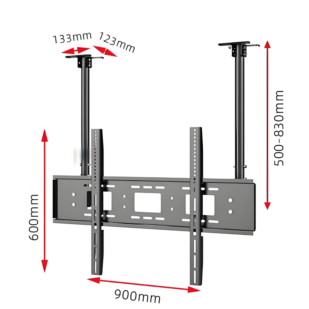 ტელევიზორის საკიდი ჭერზე Allscreen C521, 55"-95", TV Ceiling Mount, Black