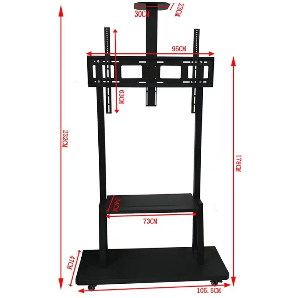 TV Mount With Roller Allscreen C1800, 42"-100", Black