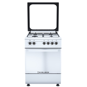 გაზქურა Excellence 6401, 4Gas, Gas Cooker, White