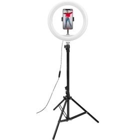 სელფის განათება Celly 8021735764502 ClickPro, Professional Tripod with Ring Light, Black