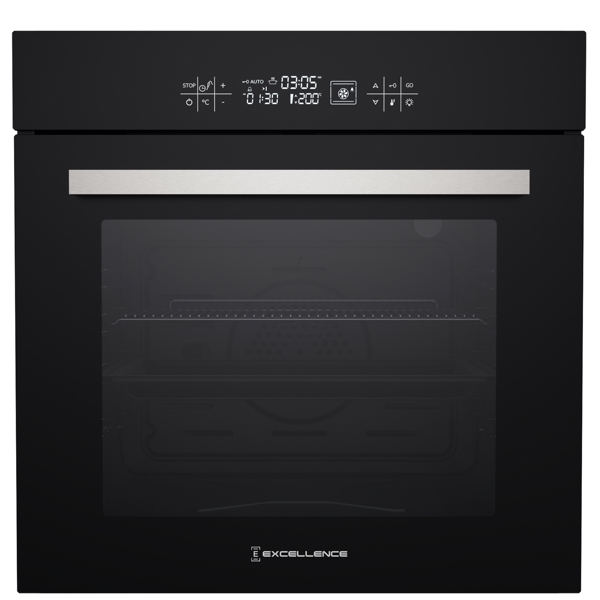 ჩასაშენებელი ელექტრო ღუმელი Excellence NERO-241, 65L, Built-In Oven, Black