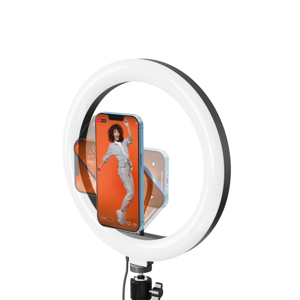 Professional Tripod with Magnetical Holder, Celly 8021735197775 Click Pro, Black