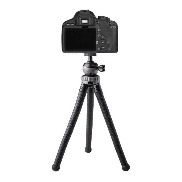 ტრიპოდი Celly 8021735741503 CLICK, Flexible Tripod, Black