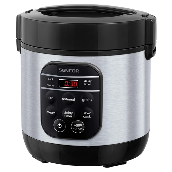 ბრინჯის სახარში Sencor SRM 0650SS, 300W, 0.6L, Rice Cooker, Black