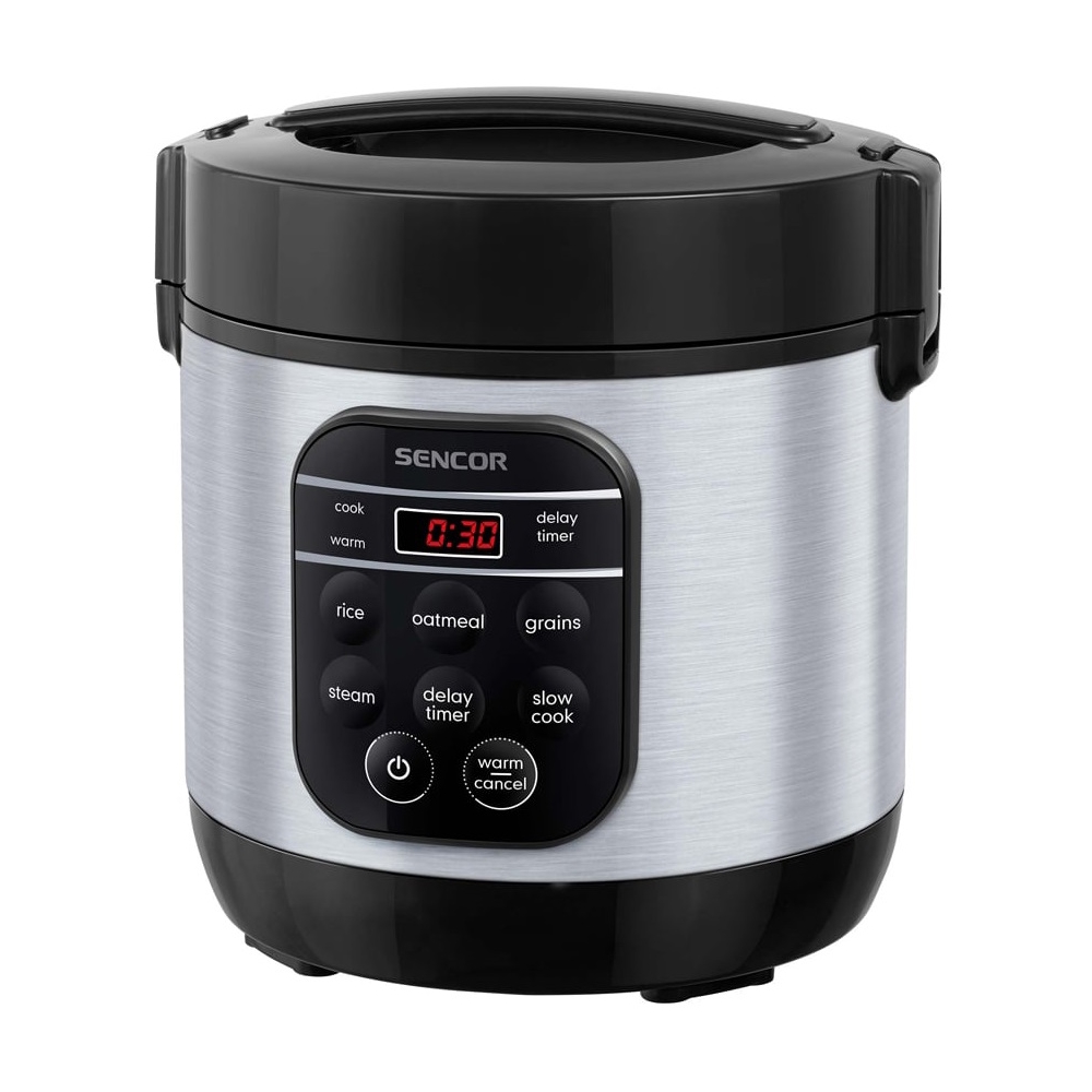 ბრინჯის სახარში Sencor SRM 0650SS, 300W, 0.6L, Rice Cooker, Black