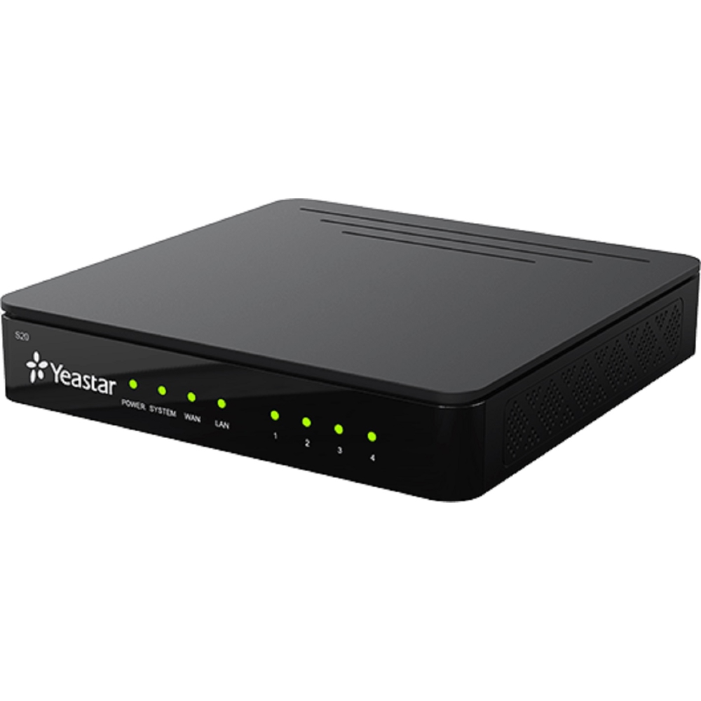 PBX 20 Users Yeastar S20 VoIP, Black