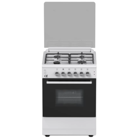 გაზქურა Oz OM 6040 W FFD, 4 Gas, Gas Cooker, White