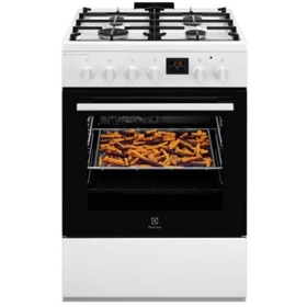 გაზქურა Electrolux LKK660220W, 4Gas, Gas Cooker, White