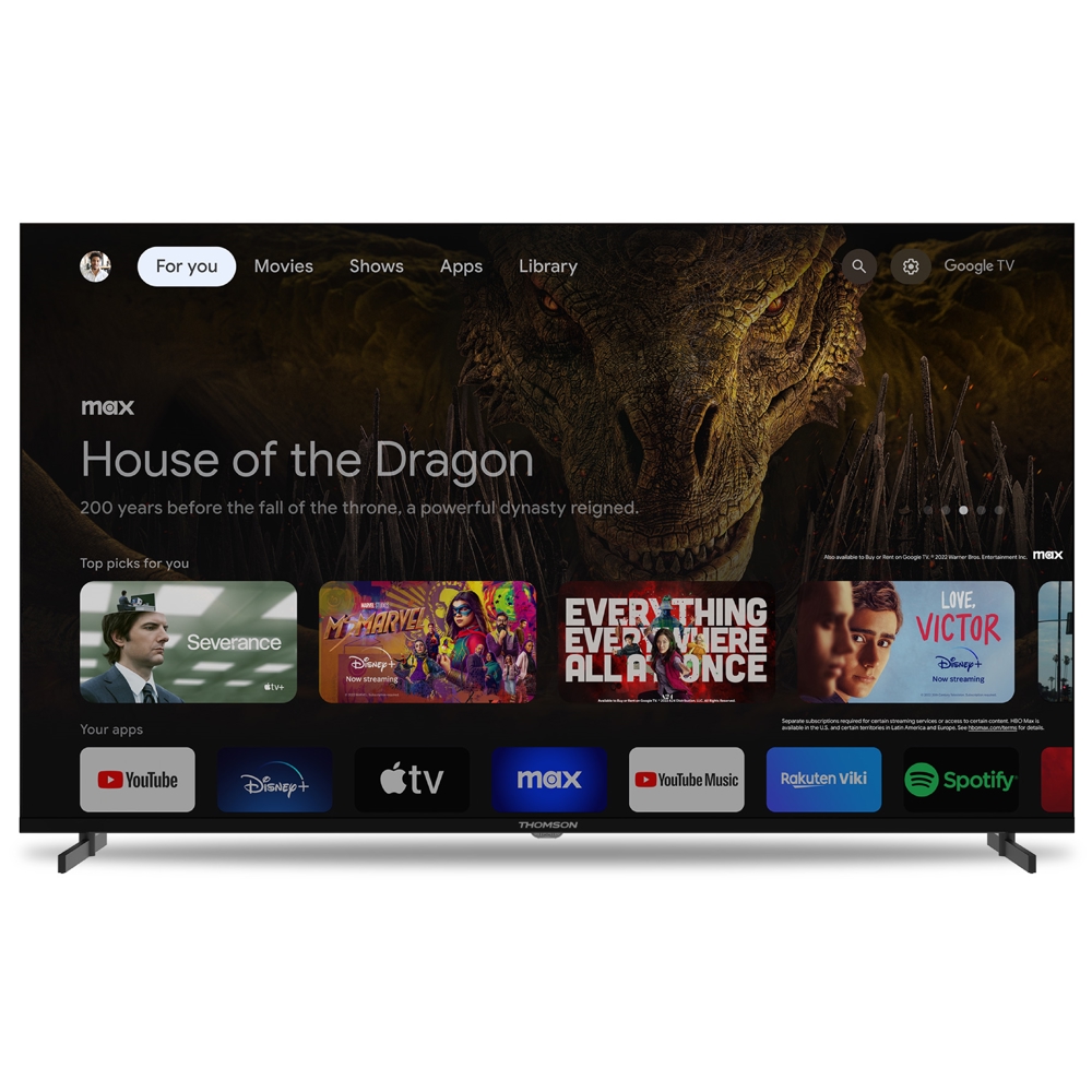 TV Thomson 50UG4S14 LED, 50", 4K UHD, Smart TV, HDMI, USB, LAN, WIFI, BT, Black